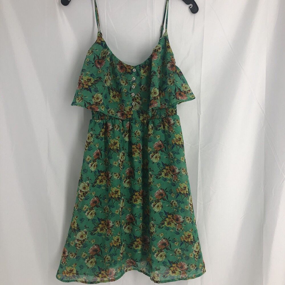 Juniors Xhilaration Dress Medium Multi colors Floral Designs Summer